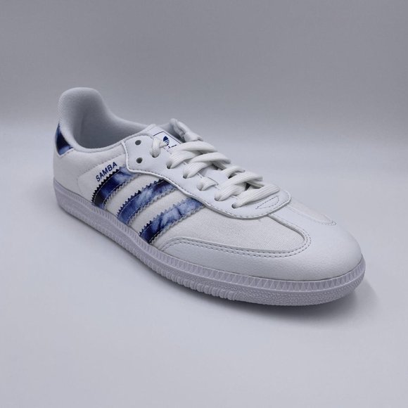 adidas Samba OG White / Blue Womens Shoes - Picture 8 of 8